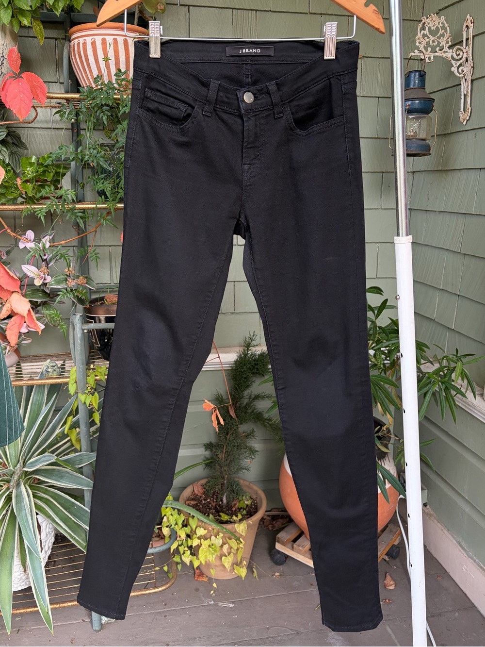 J Brand Skinny Leg Shadow Black Jeans